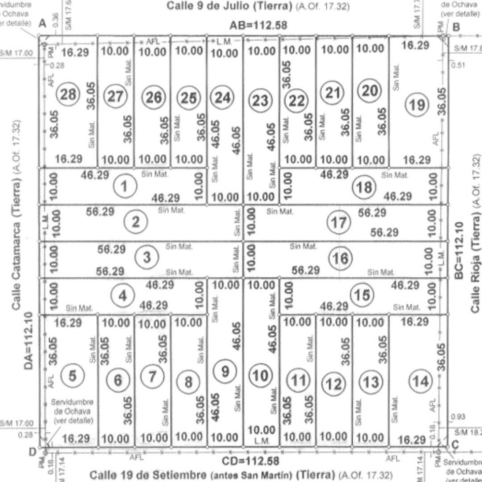 Lote en venta San Genaro Zona Este "28 Terrenos"