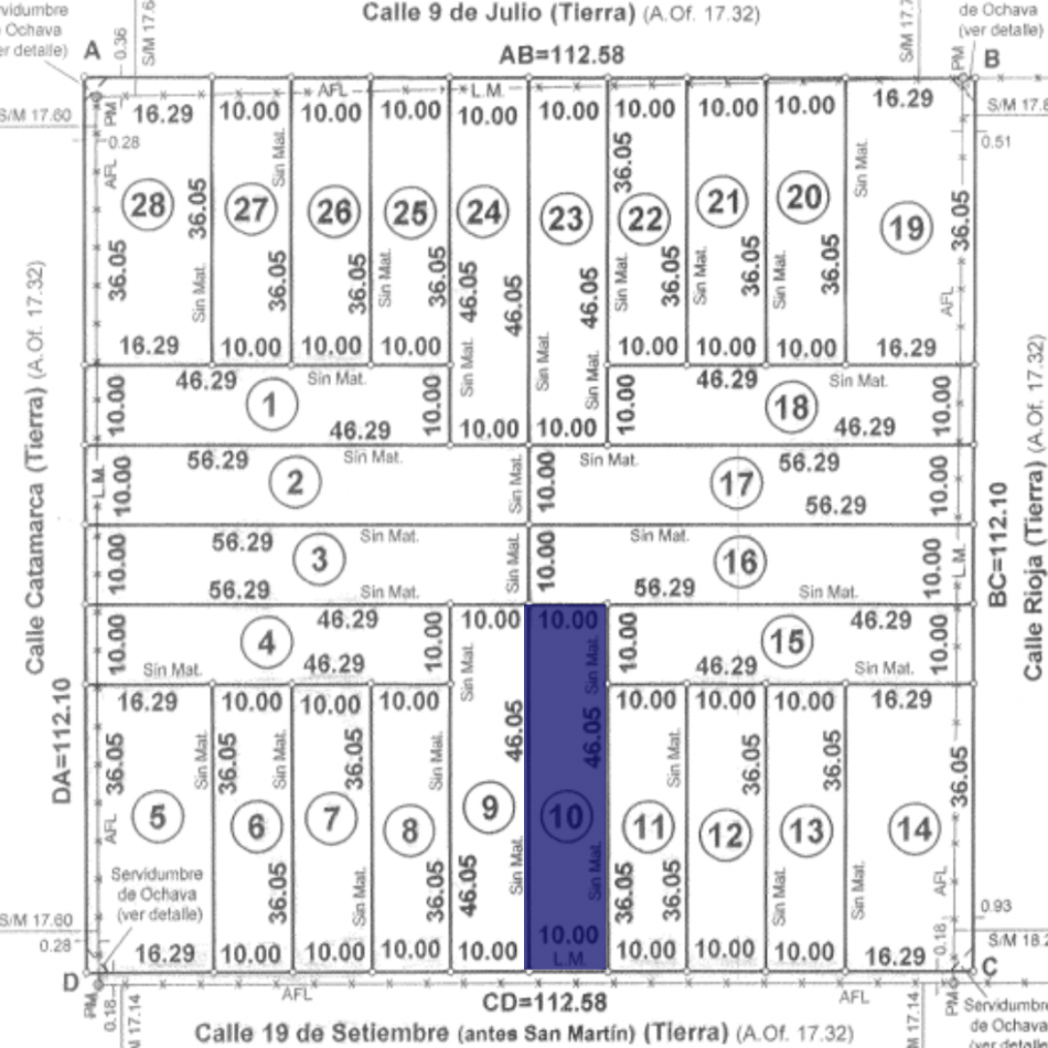 Terreno N°10 Lote en venta San Genaro Zona Este "28 Terrenos"