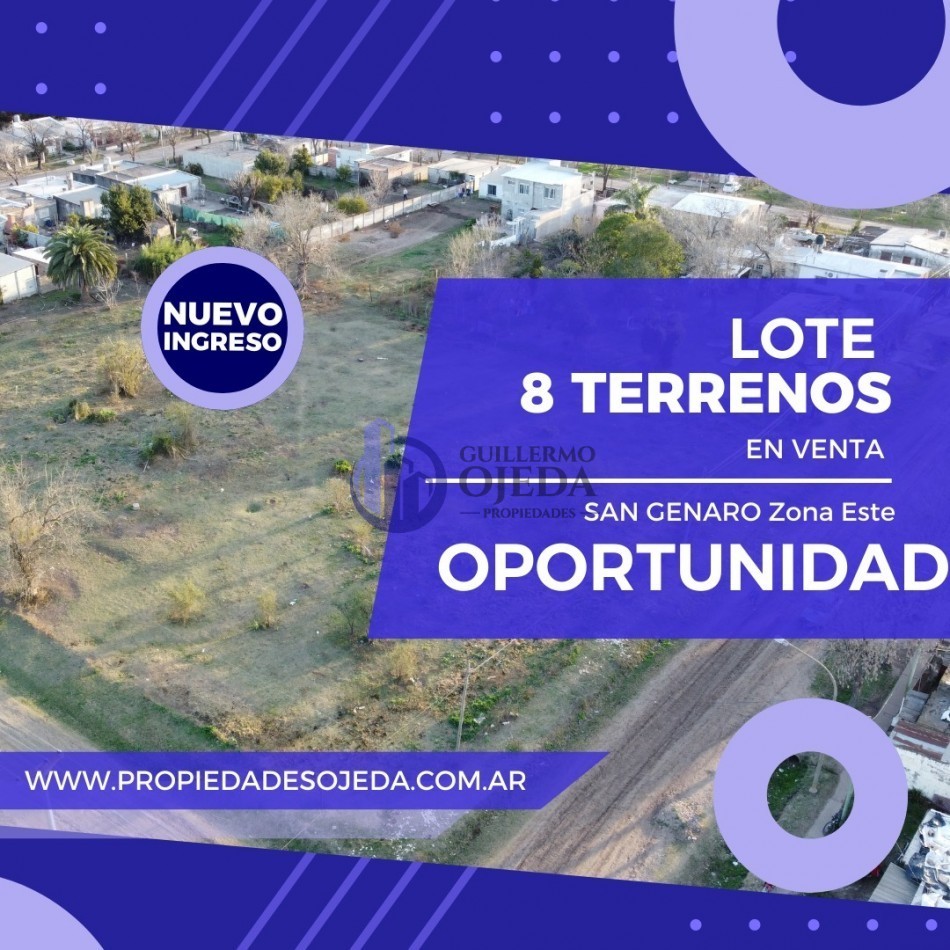 Lote N°7 terreno San Genaro Zona Este "Catamarca y 9 de Julio"