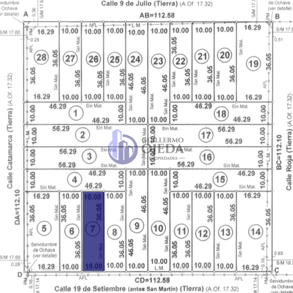 Terreno N°7 Lote en venta San Genaro Zona Este "28 Terrenos"