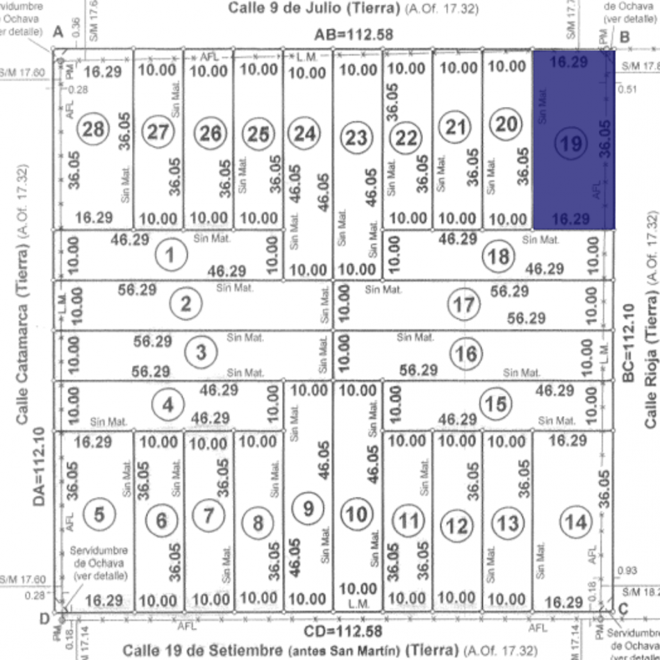 Terreno N°19 Lote en venta San Genaro Zona Este "28 Terrenos"