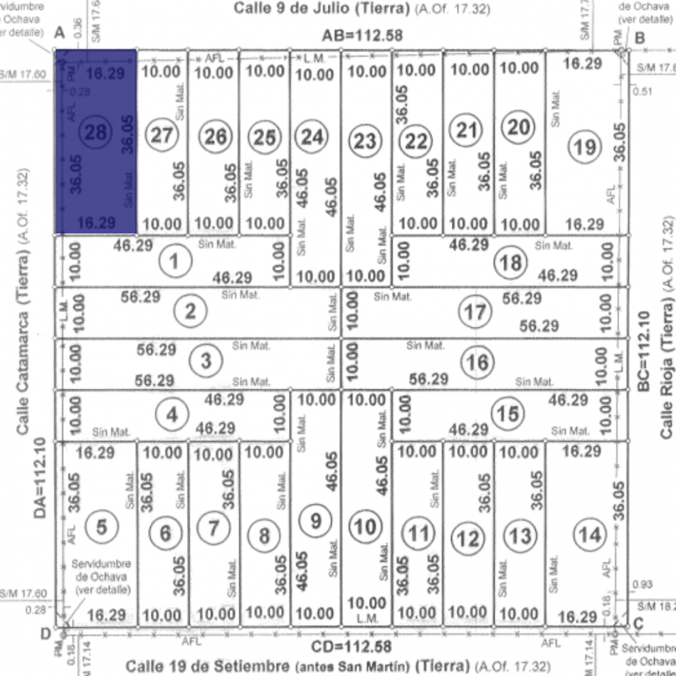 Terreno N°28 Lote en venta San Genaro Zona Este "28 Terrenos"