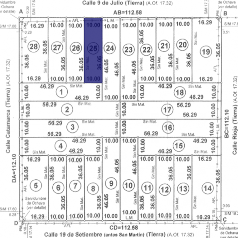Terreno N°25 Lote en venta San Genaro Zona Este "28 Terrenos"