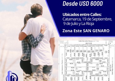 Lote en venta San Genaro Zona Este "28 Terrenos"
