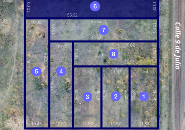 Lote N°6 terreno San Genaro Zona Este "Catamarca y 9 de Julio"