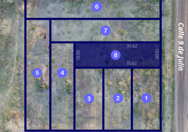 Lote N°8 terreno San Genaro Zona Este "Catamarca y 9 de Julio"
