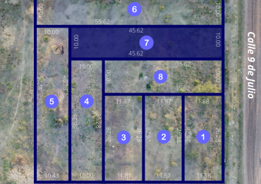 Lote N°7 terreno San Genaro Zona Este "Catamarca y 9 de Julio"